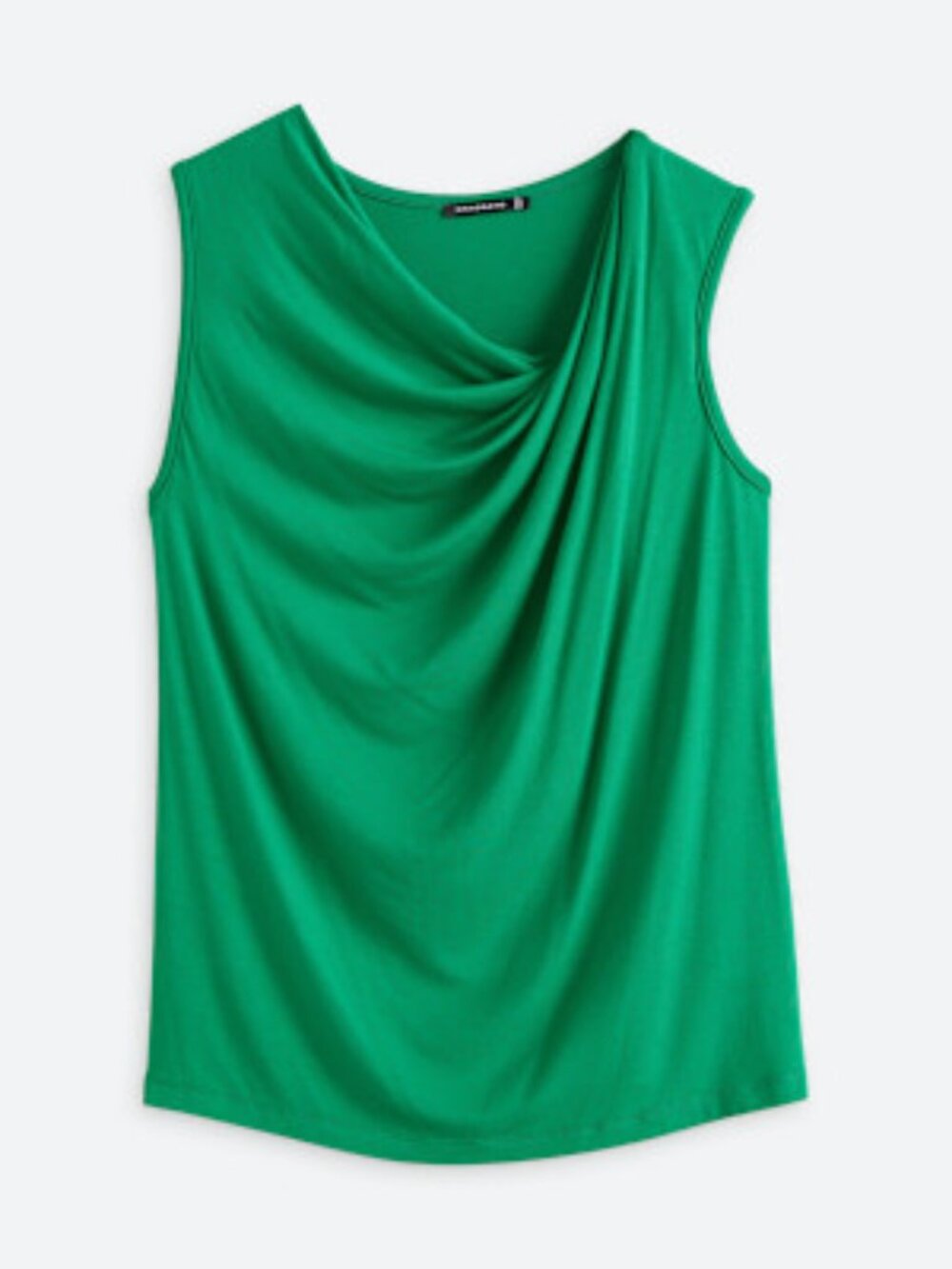 Drape Detail Sleeveless Knit Top